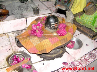 Entrance to the Kalka Devi Temple cave in the Kalka hills near Rohri, Sukkur