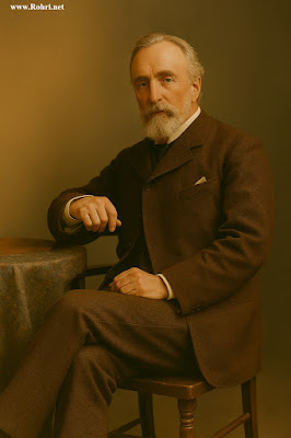 Commissioner Erikson: Ordered Sukkur as District HQ (1883) | Colonial Sindh Portrait of British colonial Commissioner Erikson of Sindh who ordered Shikarpur District headquarters relocation to Sukkur in 1883 due to health concerns