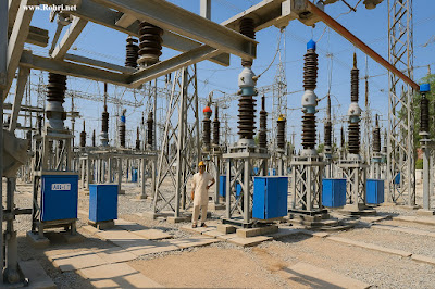 Sukkur Thermal Power Plant, a historical thermal power station on the banks of the Indus River, Sukkur, Pakistan